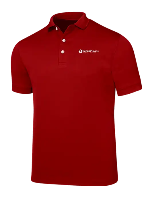 Callaway Ottoman Red Polo w/RV Physical Therapy Logo