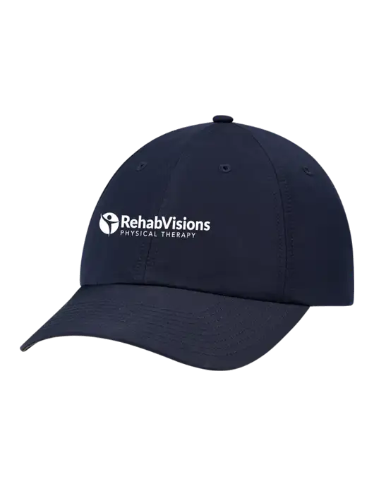 Richardson Relaxed Performance Lite Navy Cap w/RV Physical Therapy Logo