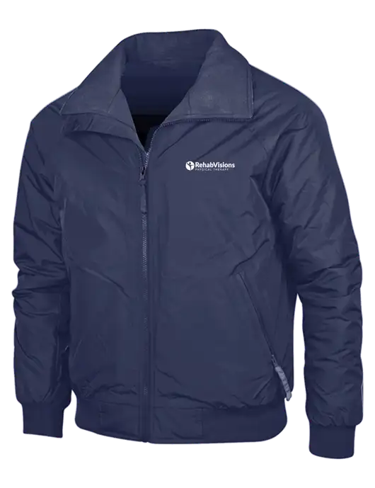 Navy/Navy Classic Challenger Jacket w/RV Physical Therapy Logo