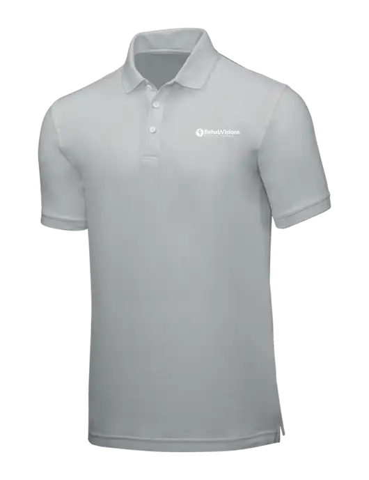 Light Grey Core Classic Pique w/RV Physical Therapy Logo