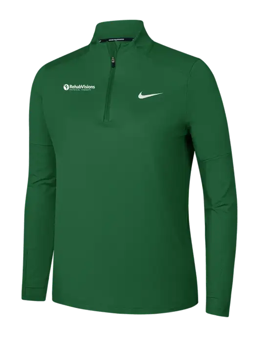 Nike Dark Green Womens Dri-FIT Element 1/2-Zip Pullover w/RV Physical Therapy Logo