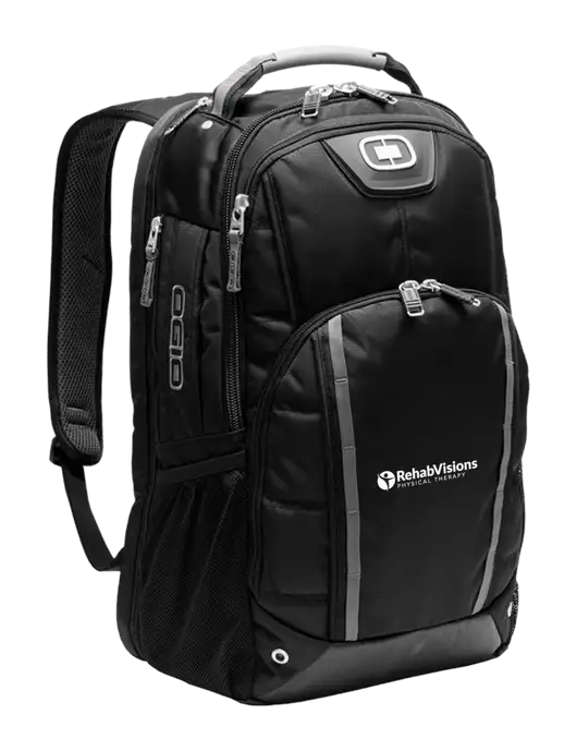 OGIO Black Bolt Pack w/RV Physical Therapy Logo