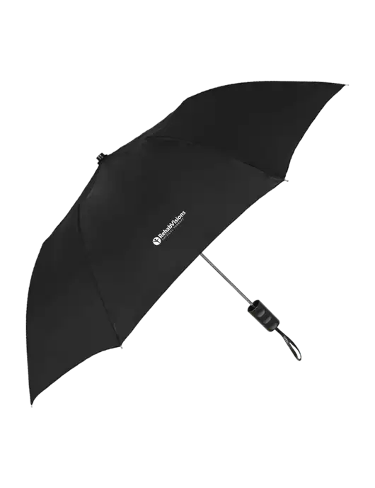 Black 42" Folding Umbrella  w/RV Physical Therapy Logo