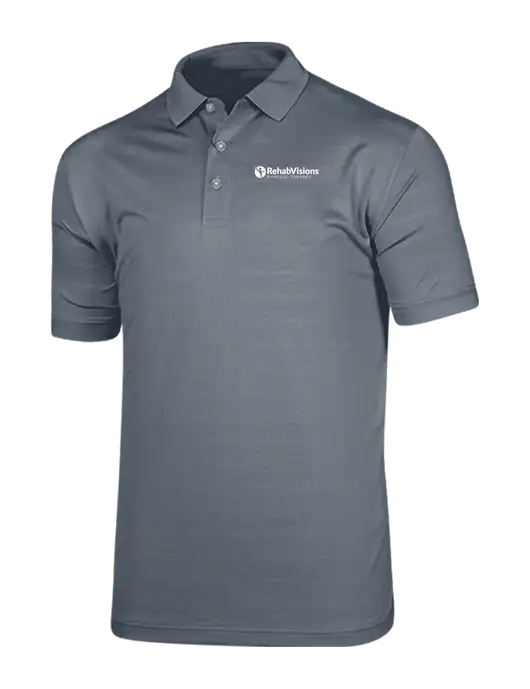 Callaway Vibrant Light Grey Ventilated Polo w/RV Physical Therapy Logo